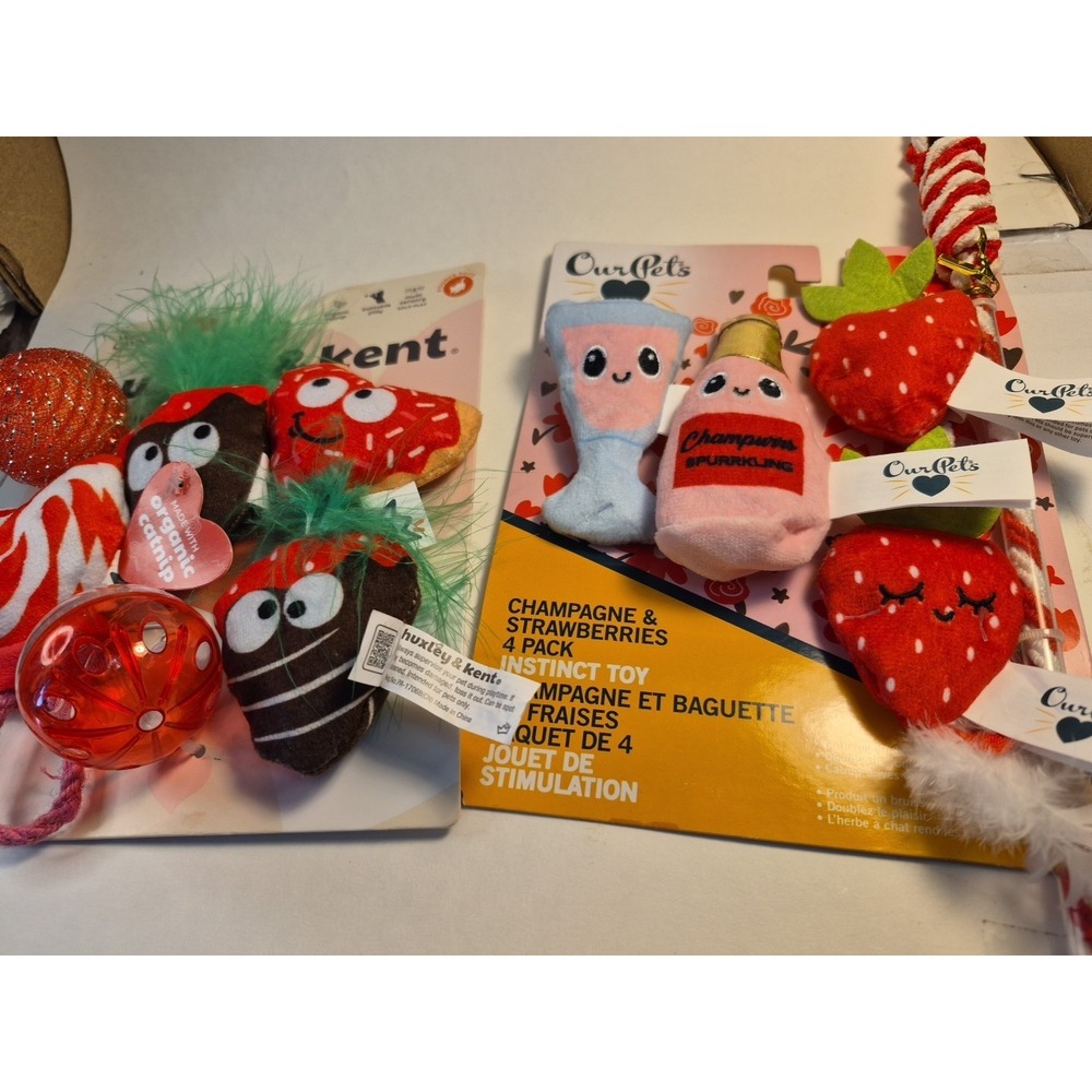 2 Cat Toys New In Packages Catnip and Instinct Toy Valentines Day Gift